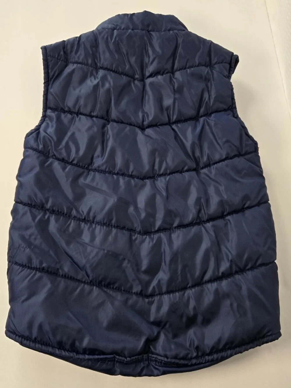 Reebok Kids Color-Block Puffer Lightweight Vest Navy/Red/White Size 3T